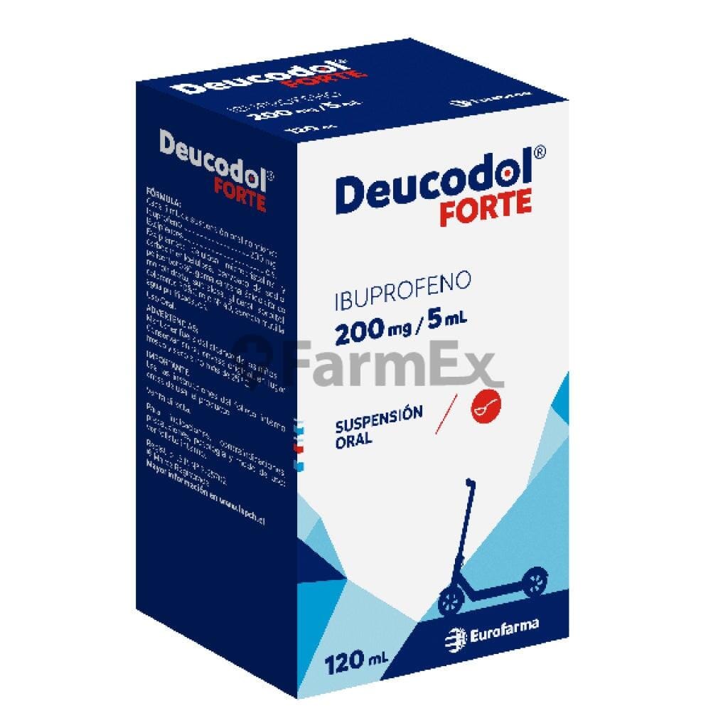 Deucodol Forte Ibuprofeno 200 mg / 5 mL x 120 mL Farmex-Pluxee-Persistente